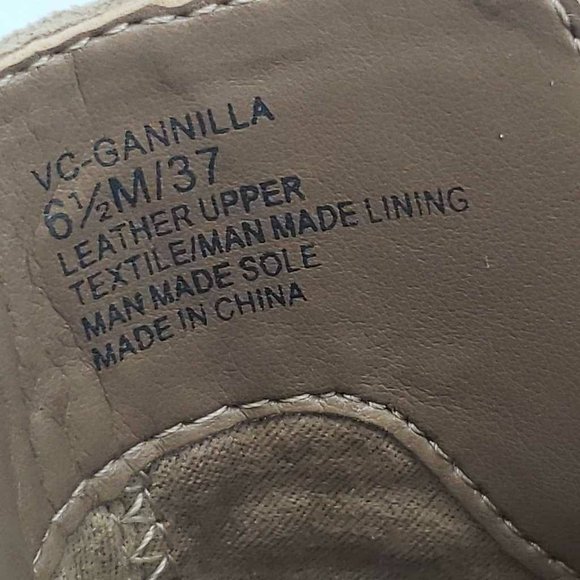 Vince Camuto Womens Gannilla Ankle Boots Brown Leather Zip Heel Snake Panel 6.5M - Picture 14 of 16